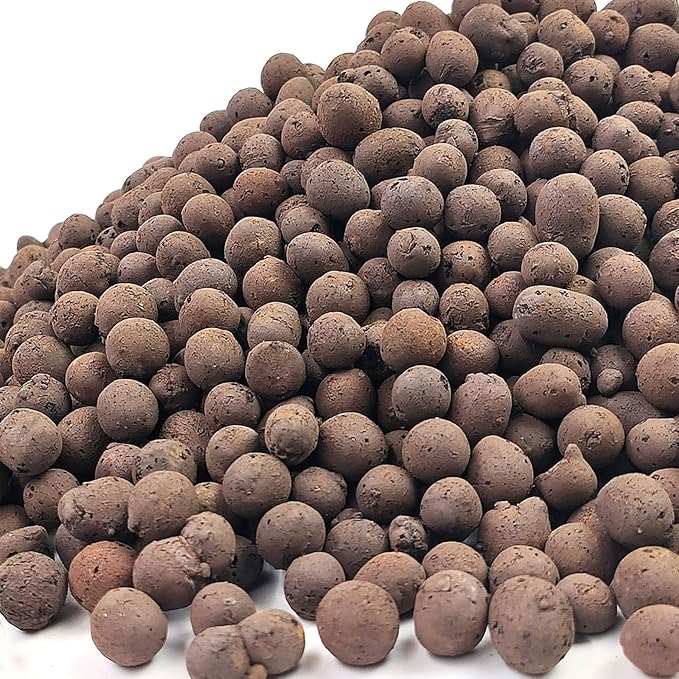 FANTIAN 2 lbs Clay Pebbles for Plants, 8-12 mm Leca Clay Balls for Indoor Plants, Orchid Potting Mixes, Hydroponic Growing, Aquaponics, Potted Top Dressing and Drainage