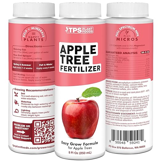 Apple Tree Fertilizer – Liquid Plant Food for Bigger Harvests, Stronger Roots & Healthy Growth, 1 Gallon