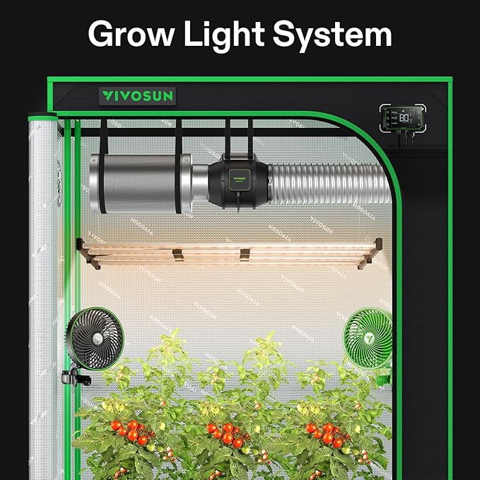 VIVOSUN VSFL3000 Bar LED Grow Light, 300W 4 Bars Plant Grow Light, Foldable & Dimmable, Full Spectrum with UR/FR Light for Indoor Plants