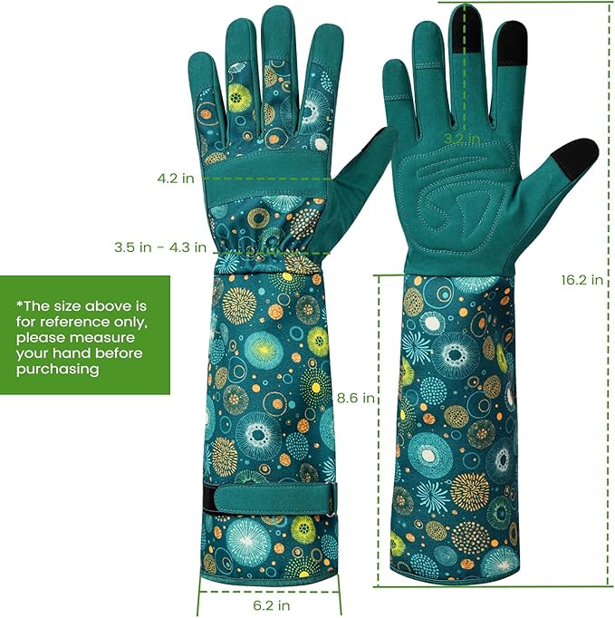 Gardening Gloves for Women Long Sleeve Garden Gloves Ladies Light Protective Gloves for Yard & Outdoor Work