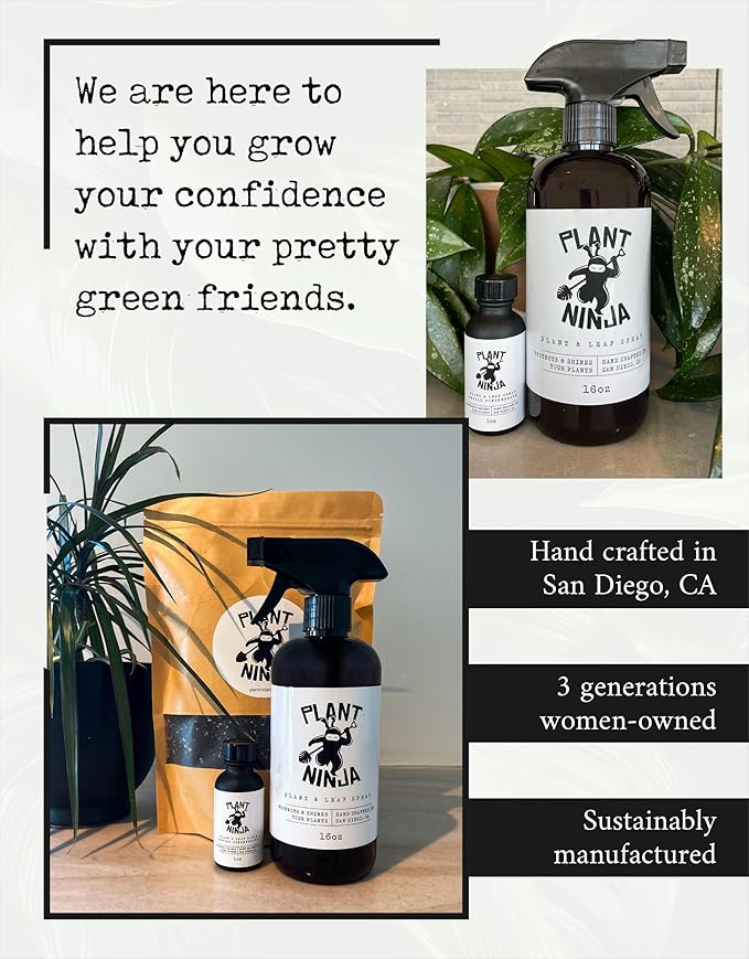 Plant and Leaf Spray, Refill Concentrate, Shine Enhancer for your Garden, Leaf Shine Spray for Indoor Plants, House Plants, Gardening Supplies, Plant Care, Citrus Scent, 1 Oz Concentrate
