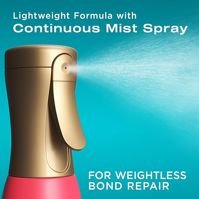 OGX Repair & Protect Bond Protein Repair 450°F Heat Protect Spray, Weightless Mist for Nonstop Damage Protection* to All Hair Types, Heat Spray Preps Hair for Styling, 6.5 fl. oz (Pack of 2)