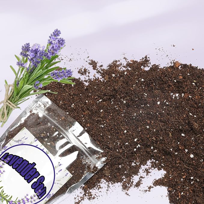 Doter Premium Lavender Potting Mix 10qt, Promotes Lavender Blossoming, Perfect for Indoor and Outdoor Gardening