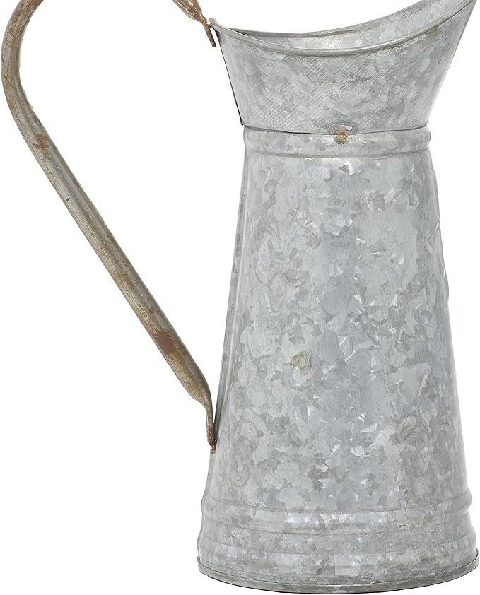 Deco 79 Metal Watering Can Indoor/Outdoor Planter, 10" x 6" x 12", Brown