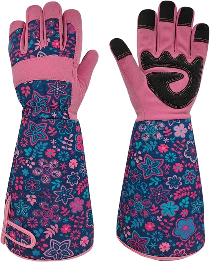 Long Gardening Garden Gloves,Thorn-proof&Puncture Resistance Rose Cactus Gauntlet Glove for Gardener,Gifts