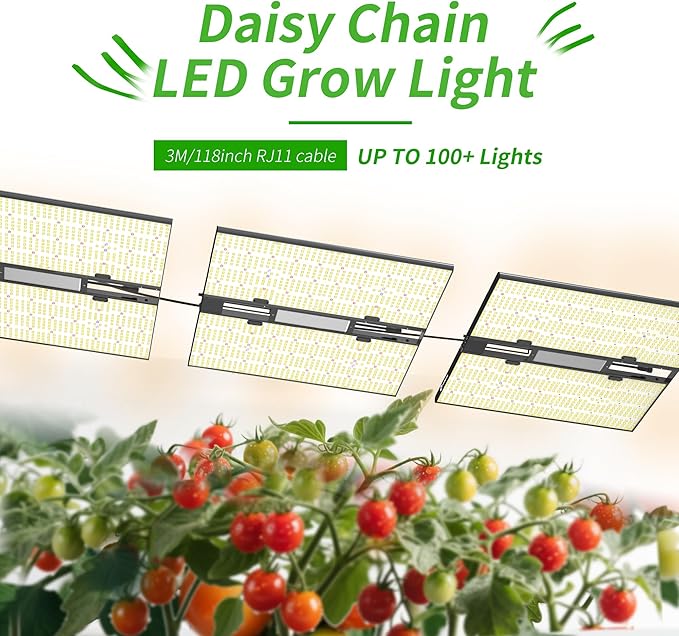 FARMLITE Grow Light for Indoor Plants Grow Light Full Spectrum Led Grow Lights Growing Lamp Daisy Chain Dimmable (400Watts)