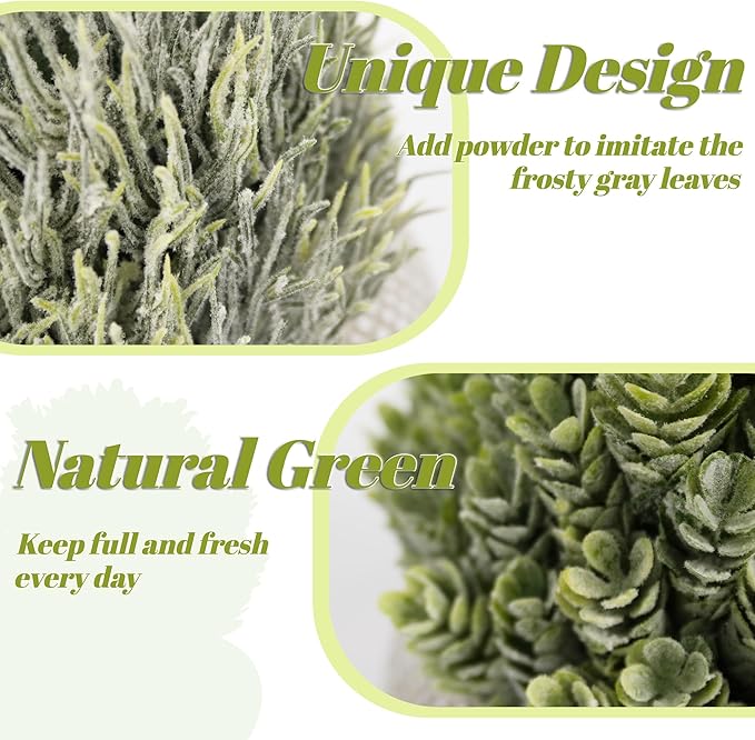 2 Pack Small Fake Plants in Cement Planter for Bathroom Decor, 6.1/5.7 Inch Artificial Plants Indoor, Small Faux Plants Indoor for Home Room Bedroom Farmhouse Kitchen Office Decor