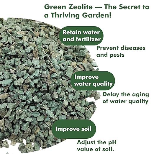 11 lbs Succulent and Cactus Bonsai Pebbles, 6-9mm Decorative Landscaping Stones Natural Garden Gravel Rocks for Indoor Outdoor Plants Aquariums DIY, and Gardening Top Dressing, Green Zeolite