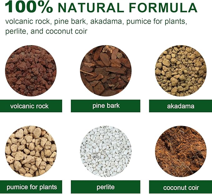 Doter Premium Bonsai Soil Mix with Enhanced Aeration & Drainage 2qt - Professional Grade Potting Soil for Bonsai Pots