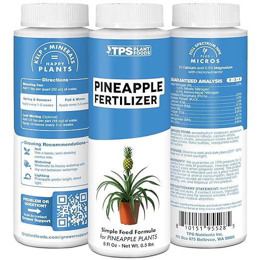 Pineapple Fertilizer – Liquid Plant Food for Bigger Fruit, Stronger Root Development & Healthy Tropical Growth, 8 oz