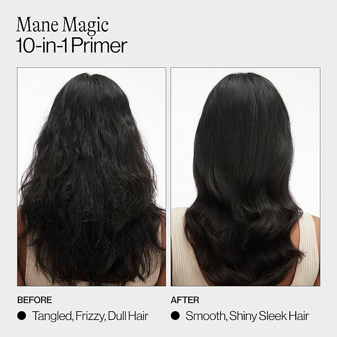 Eva NYC Mane Magic 10-in-1 Heat Protectant - Anti-Frizz Heat Protection Spray - Sunflower + Argan Oil - Blow Dry Spray + Detangler for Medium + Thick Hair - 10-in-1 Hair Primer - Vanilla Scent - 5floz