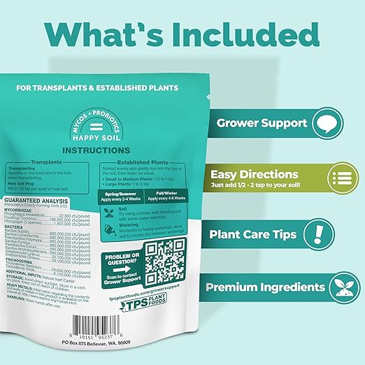 Mycorrhizal Fungi for Houseplants – Microbail Supplement for Stronger Roots & Healthier Indoor Growth, 16 oz
