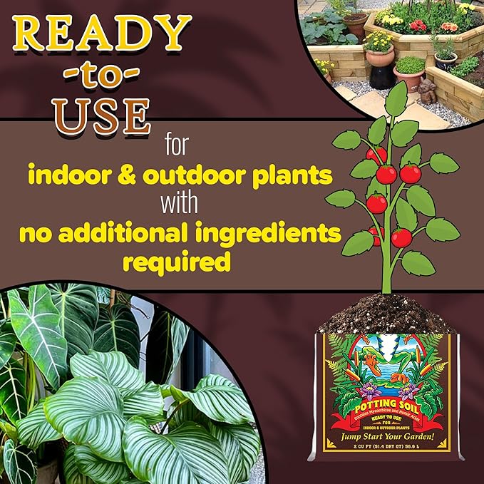 FoxFarm Happy Frog Potting Soil, 2cu ft (Pack of 2) - for Indoor/Outdoor Container Plants - Contains Mycorrhizae and Humic Acids