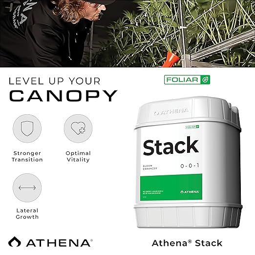 Athena Foliar Stack - Bloom Booster & Flowering Enhancer | Natural Kelp Hydroponic Nutrient for Plant Growth, Transition & Flowering | Foliar Spray or Root Drench – 1 Gallon | 0-0-1