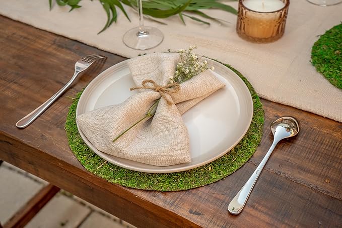 SuperMoss Topper Preserved Green Mountain Moss with Mesh Backing | Indoor Plant Cover for Flowerpots, Orchid Pots, Succulent Soil, Terrariums, and Craft Décor, 3 Count