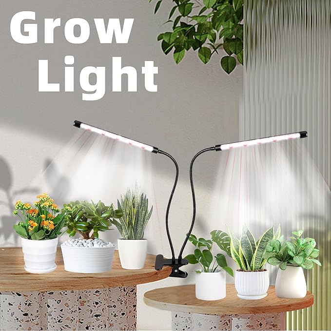EWPJDK Grow Light 6500K Full Spectrum Plant Grow Lights 84 LED Plant Light with Clip Grow Lamp for Indoor Plants Growing Lamps（1PCS）