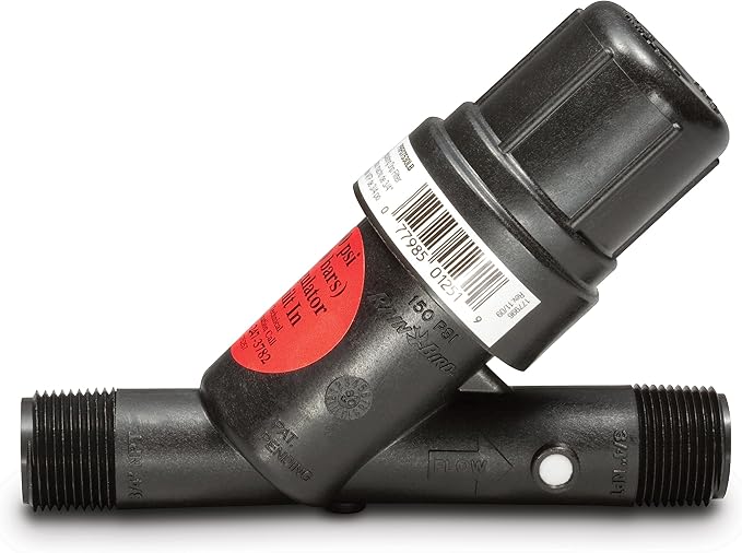 Rain Bird PRF07530S Drip Irrigation in-Line 30 PSI Pressure Regulating Y Filter, 3/4" Male Pipe Thread