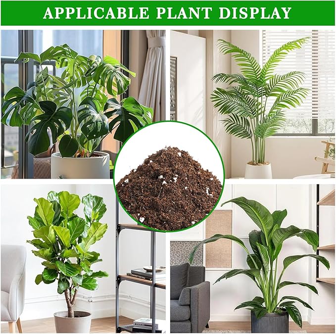 Premium Tropical Potting Mix with Perlite 1qt- Natural Organic Potting Soil for Superior Drainage & Breathability