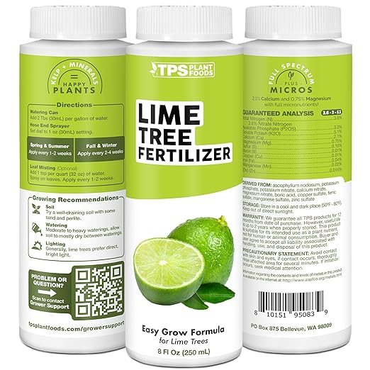 Lime Tree Fertilizer – Liquid Plant Food for More Fruit, Better Flowering & Stronger Root Development, 1 Gallon