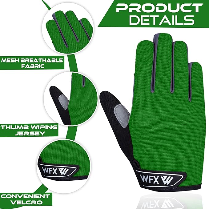 WFX Kids Work Gloves Youth Boys Gardening Gloves, Garden Utility Grips Full Finger Work with Children Ages 8-12 Working