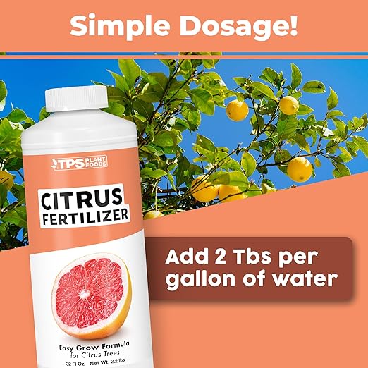 Citrus Fertilizer – Liquid Plant Food for Better Flowering, More Fruit & Stronger Trees, 32oz