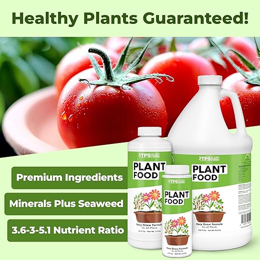Plant Food – Liquid Fertilizer for All Plants, Lush Growth & Strong Roots, 1 Gallon