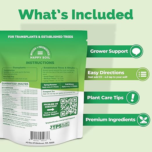 Mycorrhizal Fungi for Trees – Microbial Supplement for Root Expansion & Better Nutrient Uptake, 16 oz
