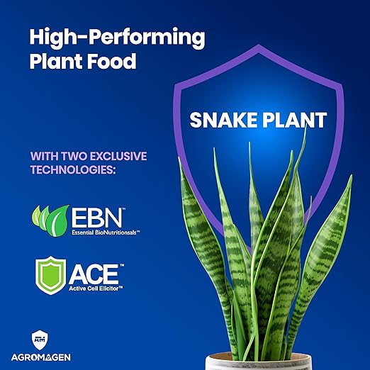 AgroMagen Plant Food with Essential Nutrients & Chelated Micronutrients, Liquid Fertilizer (4 fl.oz.) (Snake Plant)