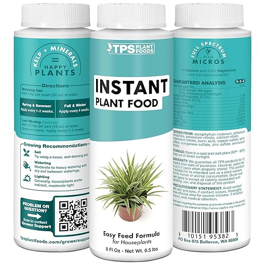 Instant Plant Food – Liquid Plant Food for Fast Nutrient Uptake, Stronger Growth & Healthier Plants, 32 oz