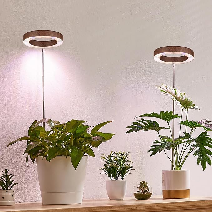 Plant Grow Light,Yadoker LED Growing Light Full Spectrum for Indoor Plants,Height Adjustable, Automatic Timer, 5V Low Safe Voltage,Idea for Small Plant Light