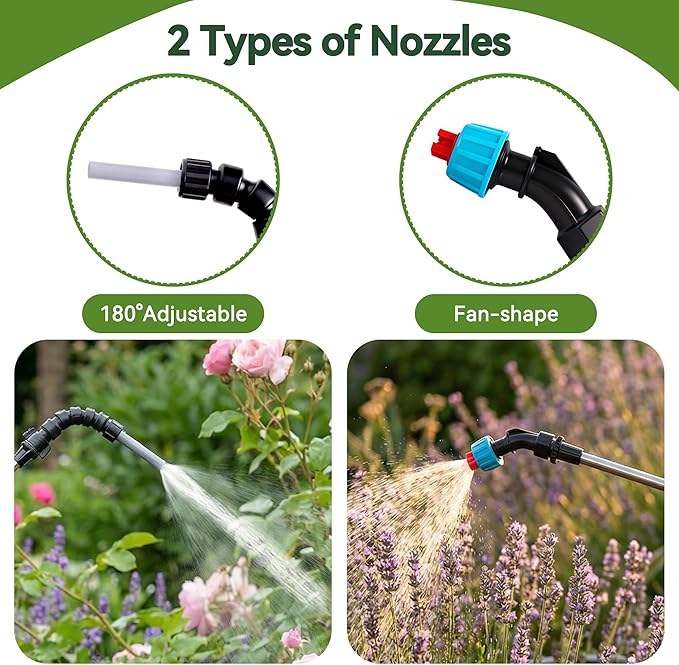 High Reach Electric Water Sprayer Wand for Hanging Plants, Telescoping Indoor Plant Waterer with Pump, 180° Adjustable Watering Nozzle, Fan Spray Head, High Flow Leak-Proof Design