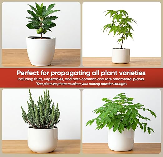 Hormex Rooting Powder #16 (1.60% IBA) for Difficult Hardwood Plants & Trees - Maximum Strength Root Powder, Root Stimulator for Plants, Rooting Hormone for Cuttings, Cloning, & Propagation