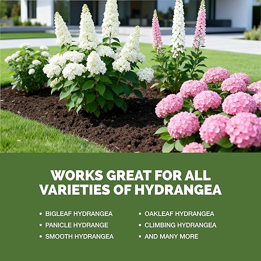 Hydrangea Fertilizer – Liquid Plant Food for Bigger Blooms, Rich Flower Color & Stronger Root Development, 1 Gallon