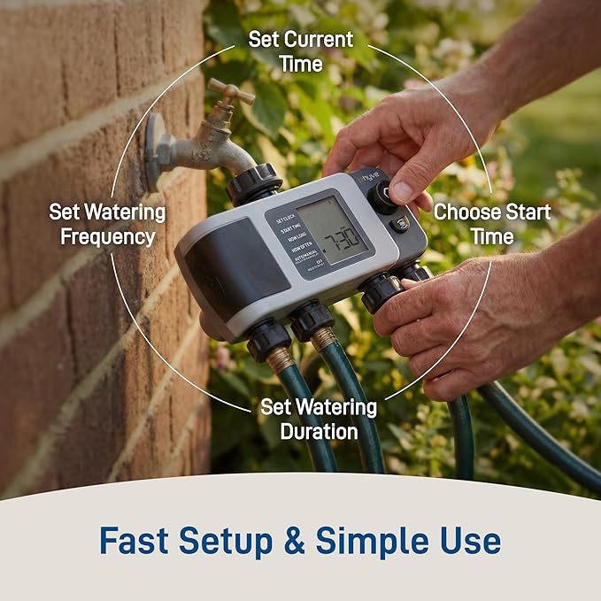 Orbit 24639 B-hyve XD 4-Port Smart Hose Watering Timer with Wi-Fi Hub