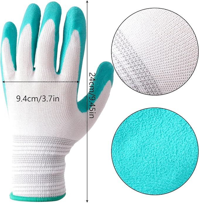 Gardening Gloves for Women Thorn Proof, Ladies Garden Gloves, Breathable Rubber Coated Yard Work Gloves