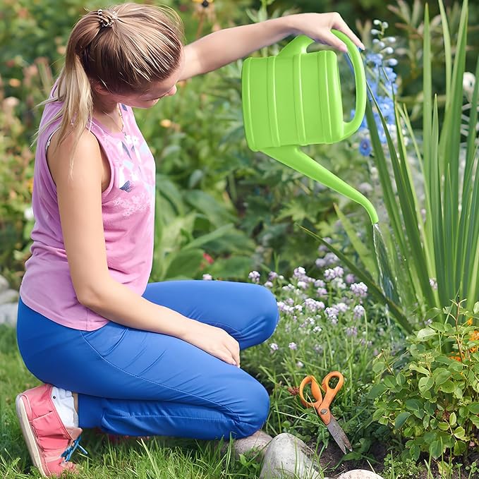 ZXJ Small Plant Watering Can - 1/3 Gallon - Green