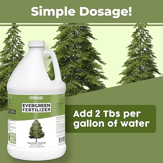 Evergreen Tree Fertilizer – Liquid Plant Food for Rich Green Needles, Stronger Roots & Healthy Year-Round Growth, 1 Gallon