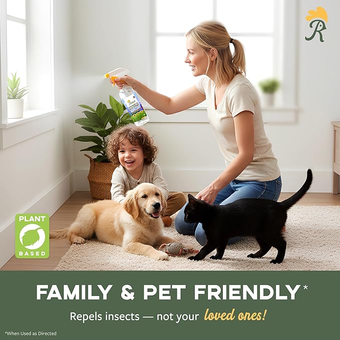 Reliant Pet - Peppermint Oil Spray for Bugs - 16oz - Insect and Pest Control Spray - Pet Friendly Bug Spray Safe for Kids and Pets - Made in USA - Ant, Spider, and Roach Spray Indoor