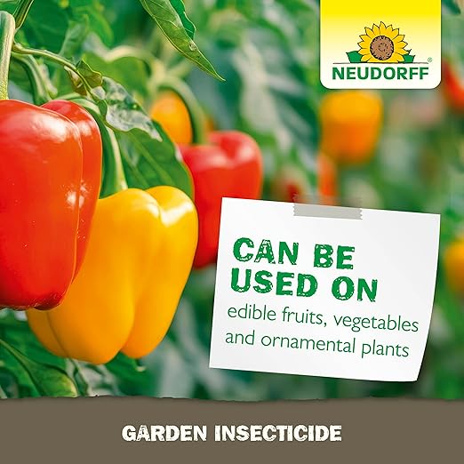 Neudorff Garden Insecticide Spray for Roses and Flowers, Kills Fruit Flies, Fungus Gnats, and 100+ Listed Insects on Contact for Organic Gardening, Contact Insecticide, Ovicide Spray (32 oz)