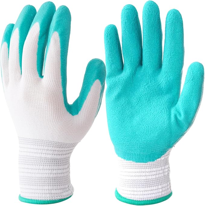 Gardening Gloves for Women Thorn Proof, Ladies Garden Gloves, Breathable Rubber Coated Yard Work Gloves
