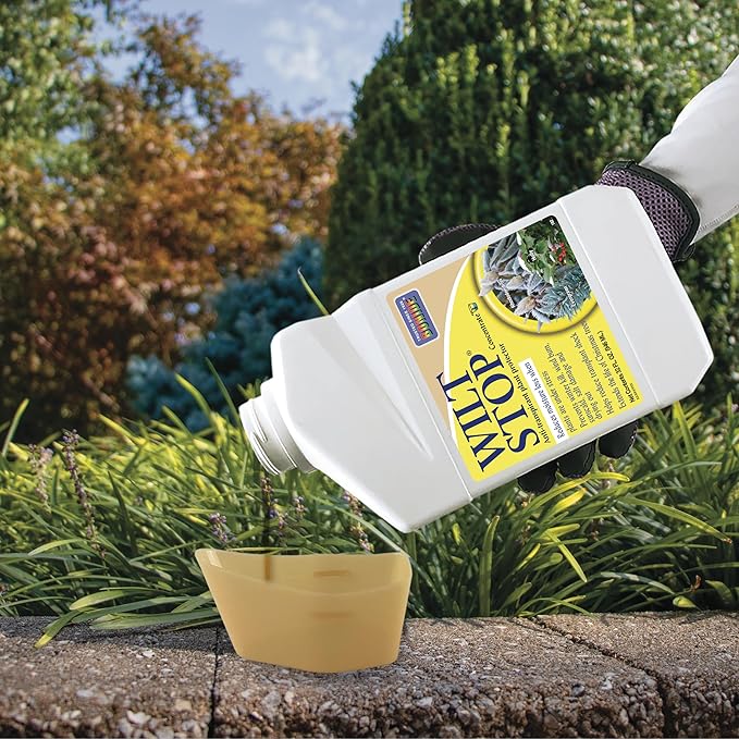 Bonide Wilt Stop, 32 oz Concentrated Anti-Transpirant Plant Protector, Long Lasting Effects, Extend the Life of Plants
