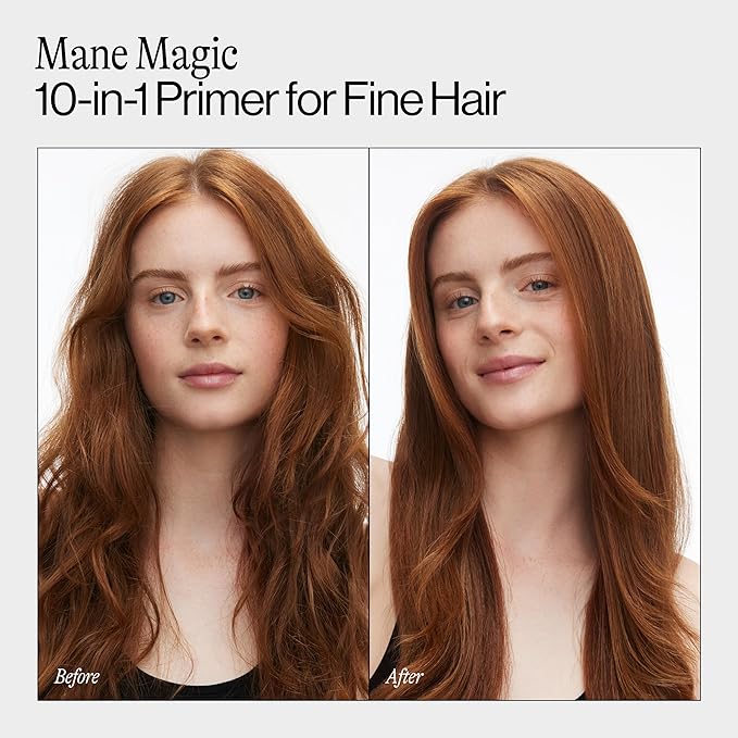 Eva NYC Mane Magic 10-in-1 Heat Protectant Set for Fine Hair - Anti-Frizz Heat Protection Spray Gift Set - Sunflower + Argan Oil - Blow Dry Spray - 10-in-1 Hair Primer - Vanilla Scent - 10floz - 2Pack