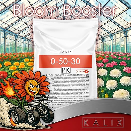 KALIX 0-50-30 Bloom Booster | Premium Water Soluble Fertilizer for Flowers, Fruits & Ornamentals | High Phosphorus & Potassium Formula to Boost Flowering, Root Strength & Crop Quality | 25 lb