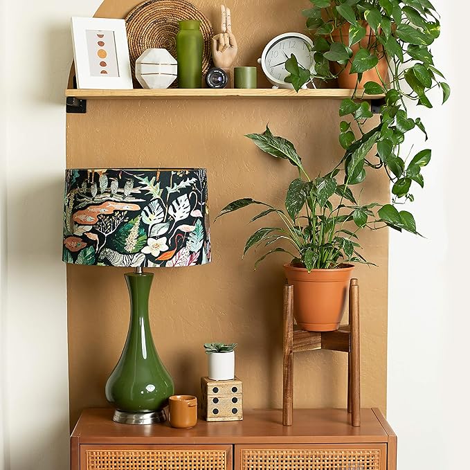 RAINBLELAND Acacia Hardwood Adjustable Plant Stand Indoor, Planter Stand Pot, Mid Century Modern Planter Holder for Indoor Plants, Outdoor Pedestal fits 8 9 10 11 12 Inches Pots, Wooden Pedestal Only
