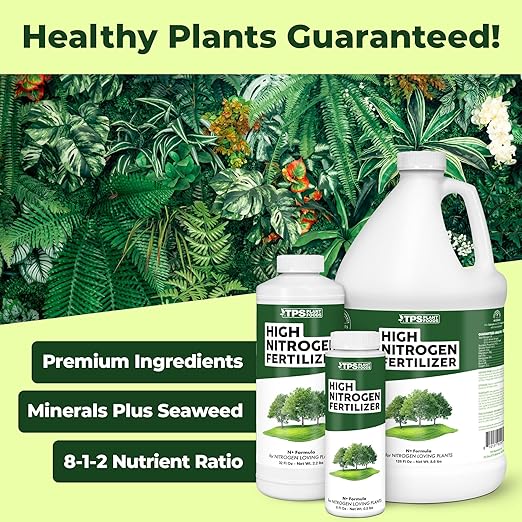 High Nitrogen Fertilizer – Liquid Plant Food for Rapid Green Growth, Strong Vegetative Development & Deep Leaf Color, 8 oz