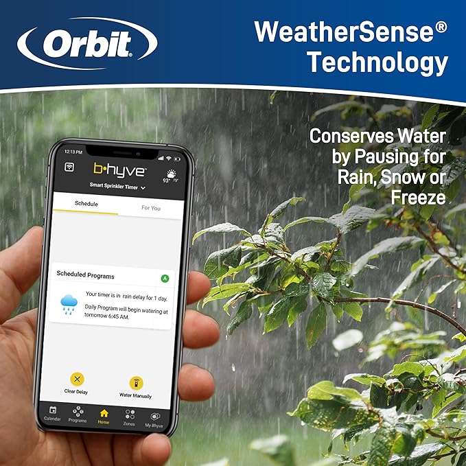 Orbit 57915 B-hyve 4-Zone Indoor Smart Sprinkler Controller,(Pack of 3)