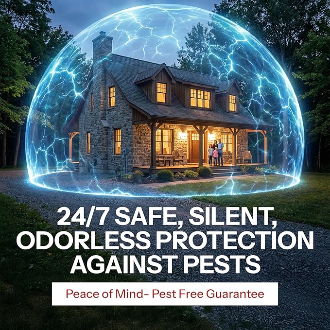 RIDDEX Plus Insect Repellent | Plug in, Mouse Deterrent - Pest Control for Defense Against Rats, Mice, Roaches, Bugs and Insects | Control Pests with No Toxins | White