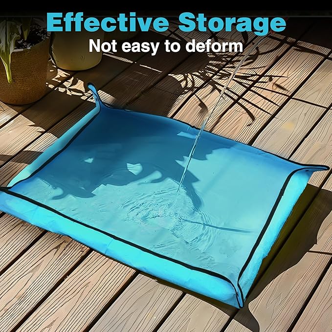 WORKPRO Repotting Mat for Indoor Plant Transplanting and Mess Control, 39.5" X 31.5" Thickened Waterproof Potting Mat, Square Planting Tray, Gardening Gifts for Plant Lovers
