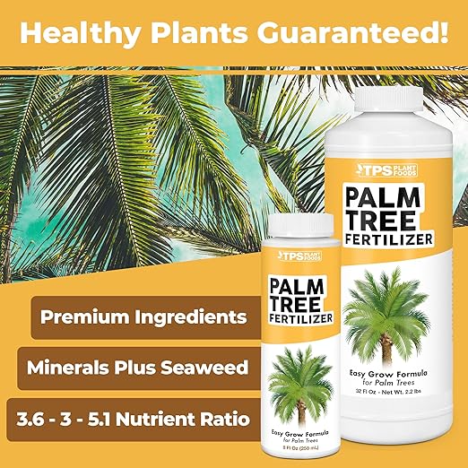 Palm Tree Fertilizer – Liquid Plant Food for Rich Green Fronds, Stronger Roots & Healthy Tropical Growth, 1 Gallon