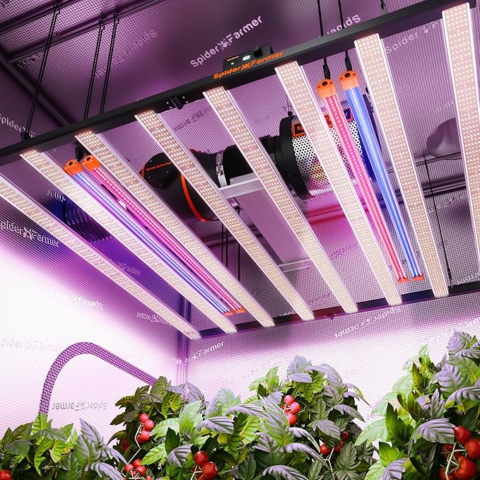 Spider Farmer 2026 Upgraded UV60 & IR30 LED Grow Light, 365-370nm UV & 730-745nm IR Supplemental Light for Indoor Plants, 2x4, 5x5 Grow Tents, 35.4" Long Bars Set